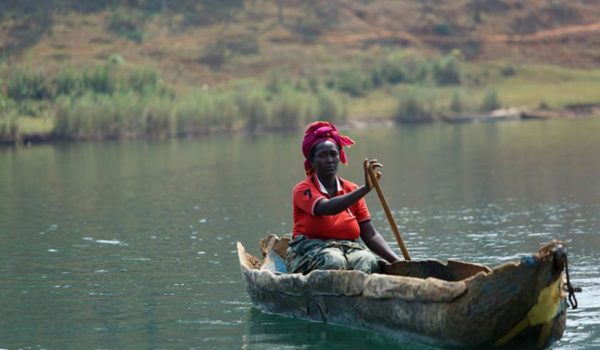 Fishing at Lake Kivu